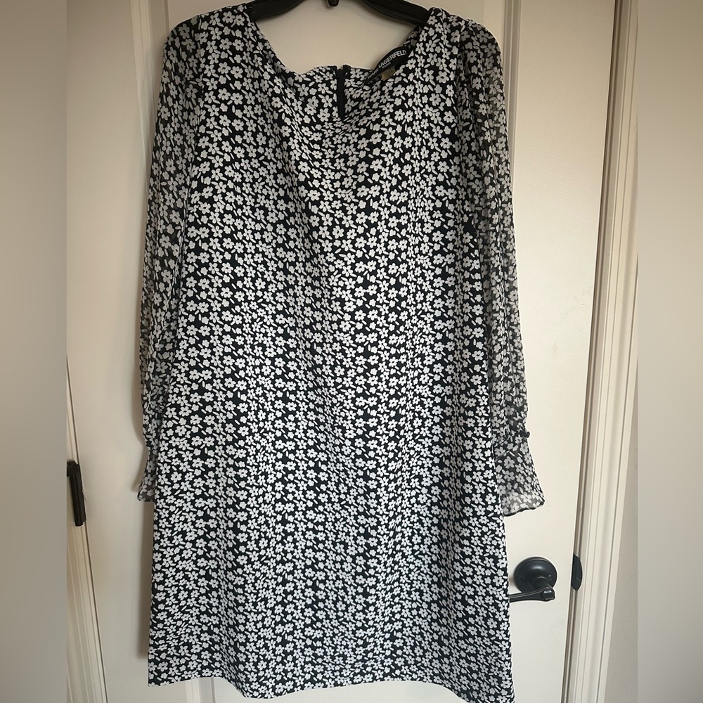 Karl Lagerfeld silky dress NWOT
